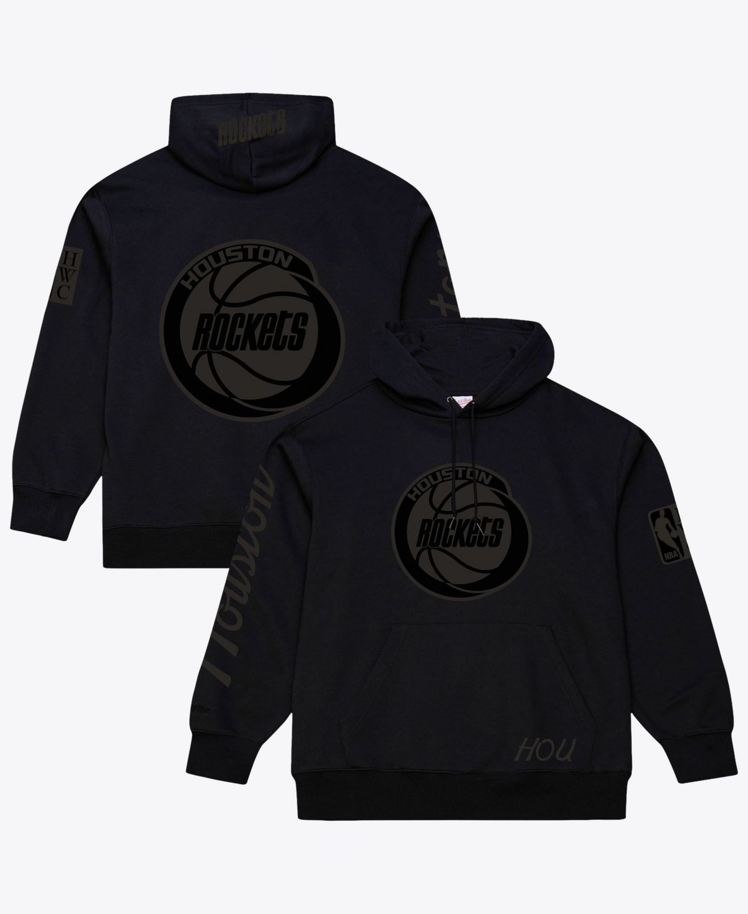 Men's Black Houston Rockets Phantom Fleece Hoodie