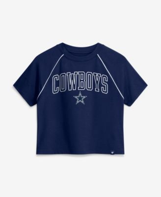 Women's Dallas Cowboys Offensive Scheme Raglan Cropped T-Shirt