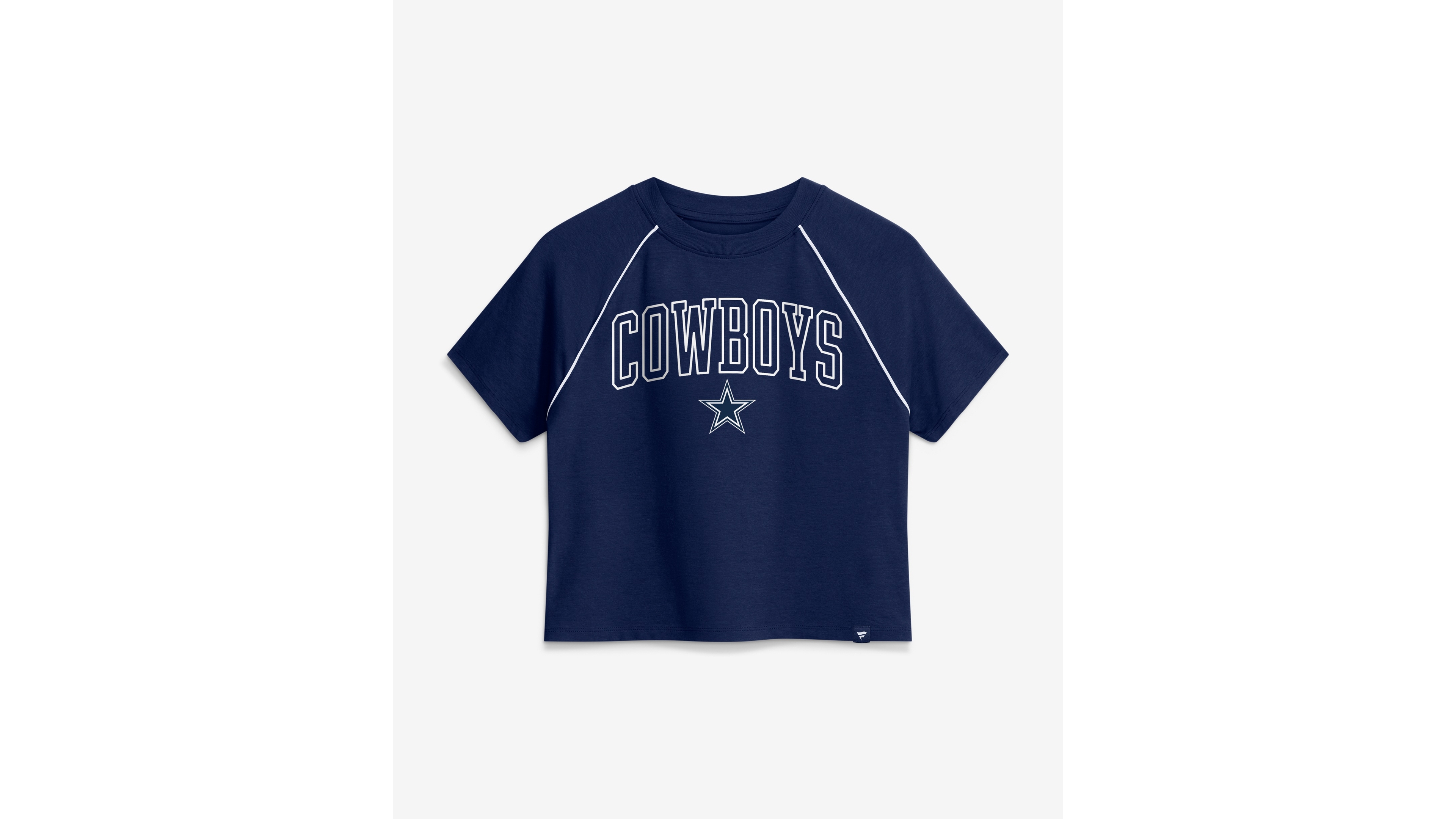 Fanatics Women's Dallas Cowboys Offensive Scheme Raglan Cropped T-Shirt