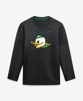 Men's Black Oregon Ducks 2026&nbsp;Sideline Coaches Therma-FIT Long Sleeve Top