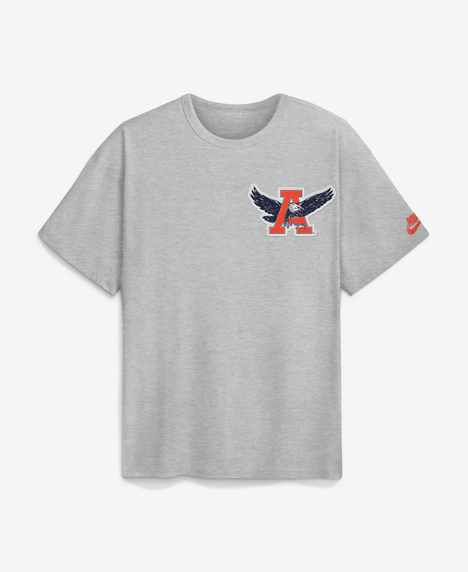 Men's Heather Gray Auburn Tigers Legacy Logo Max90 T-Shirt