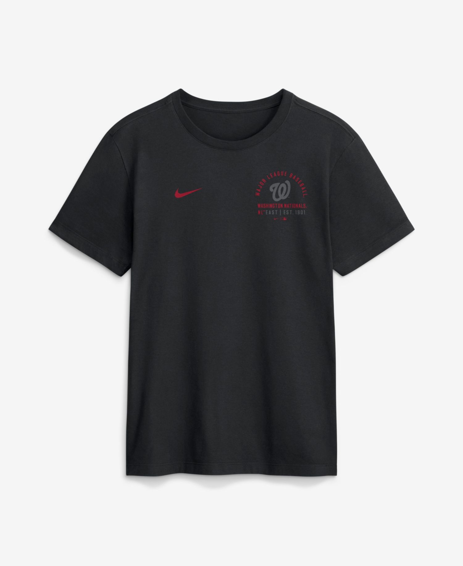 Men's Black Washington Nationals Split Logo T-Shirt