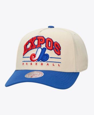 Men's and Women's Cream Montreal Expos Retro Arch Pro Pinch Adjustable Hat