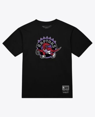 Men's and Women's Black Toronto Raptors Hardwood Classics Arch T-Shirt