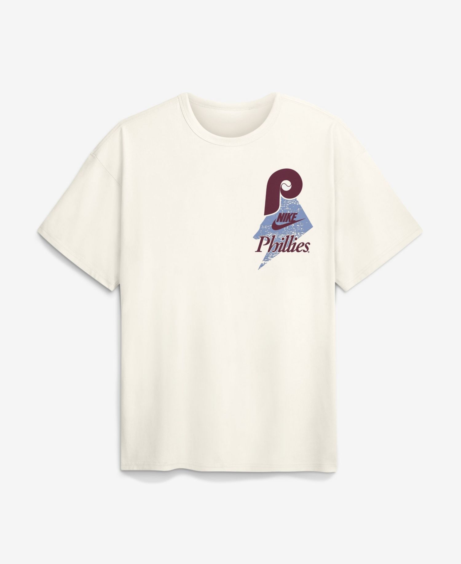 Men's Cream Philadelphia Phillies Max90 Arch Heavyweight T-Shirt