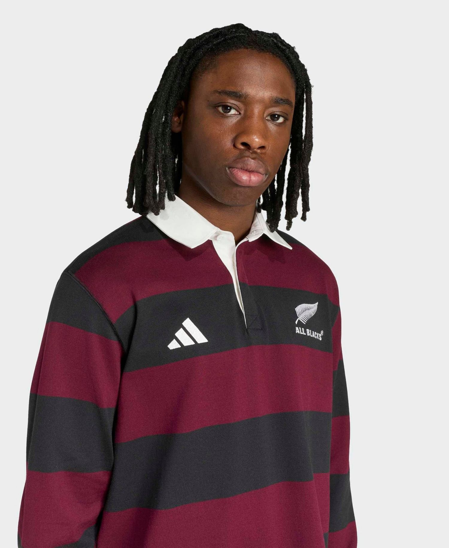 Men's Maroon/Black All Blacks Heritage Long Sleeve Polo Shirt