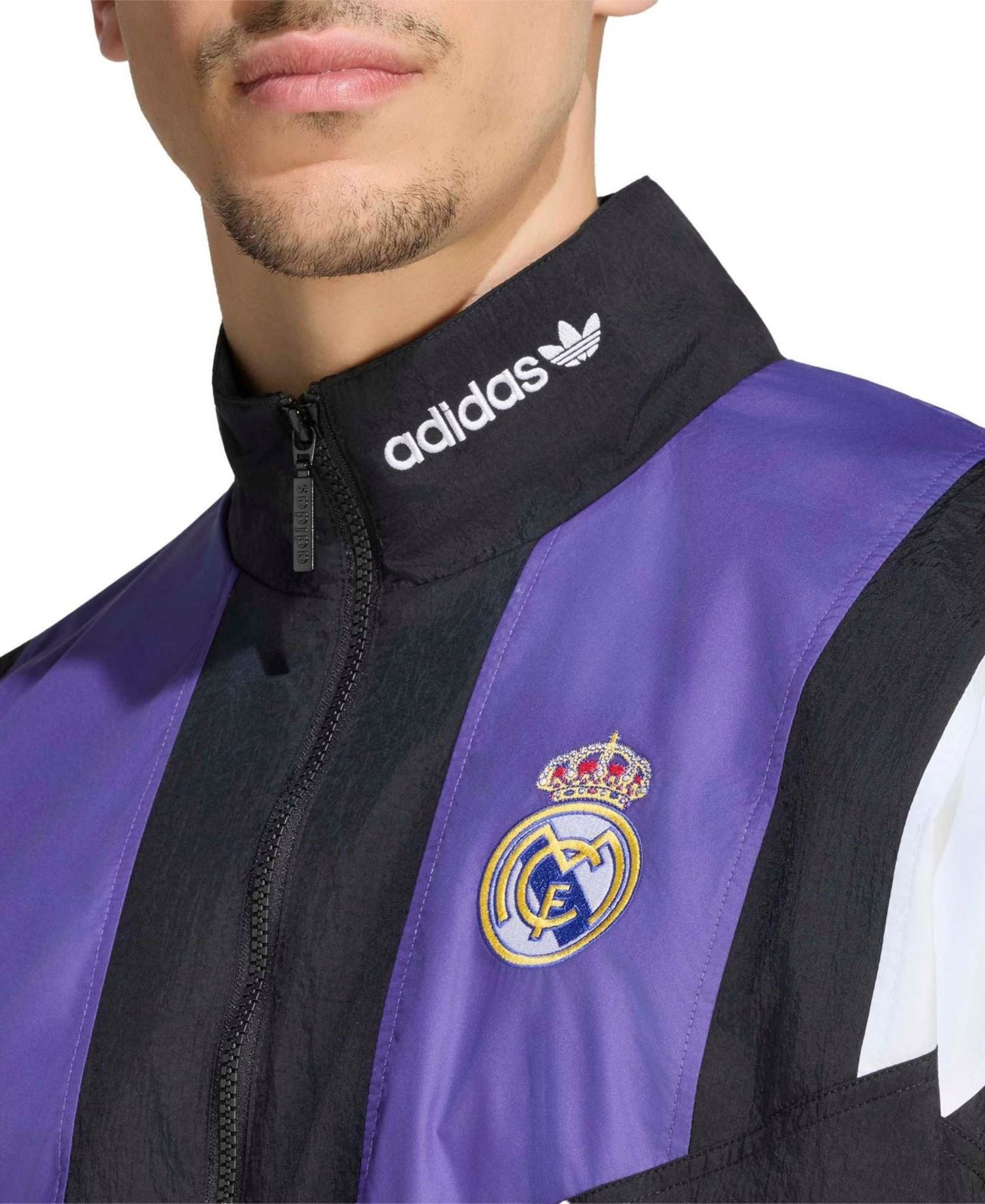 Men's Black Real Madrid EQT Full-Zip Track Jacket