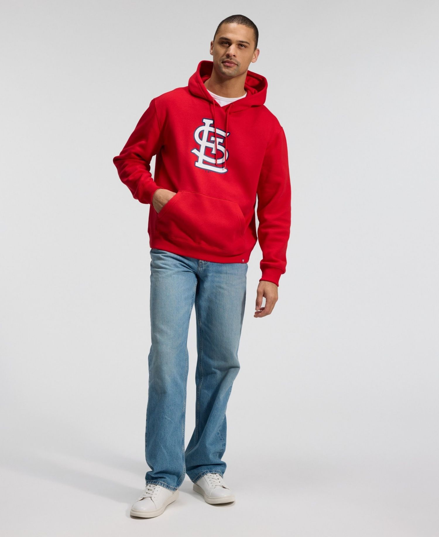 Men's Red St. Louis Cardinals Primary Logo Legacy Hoodie