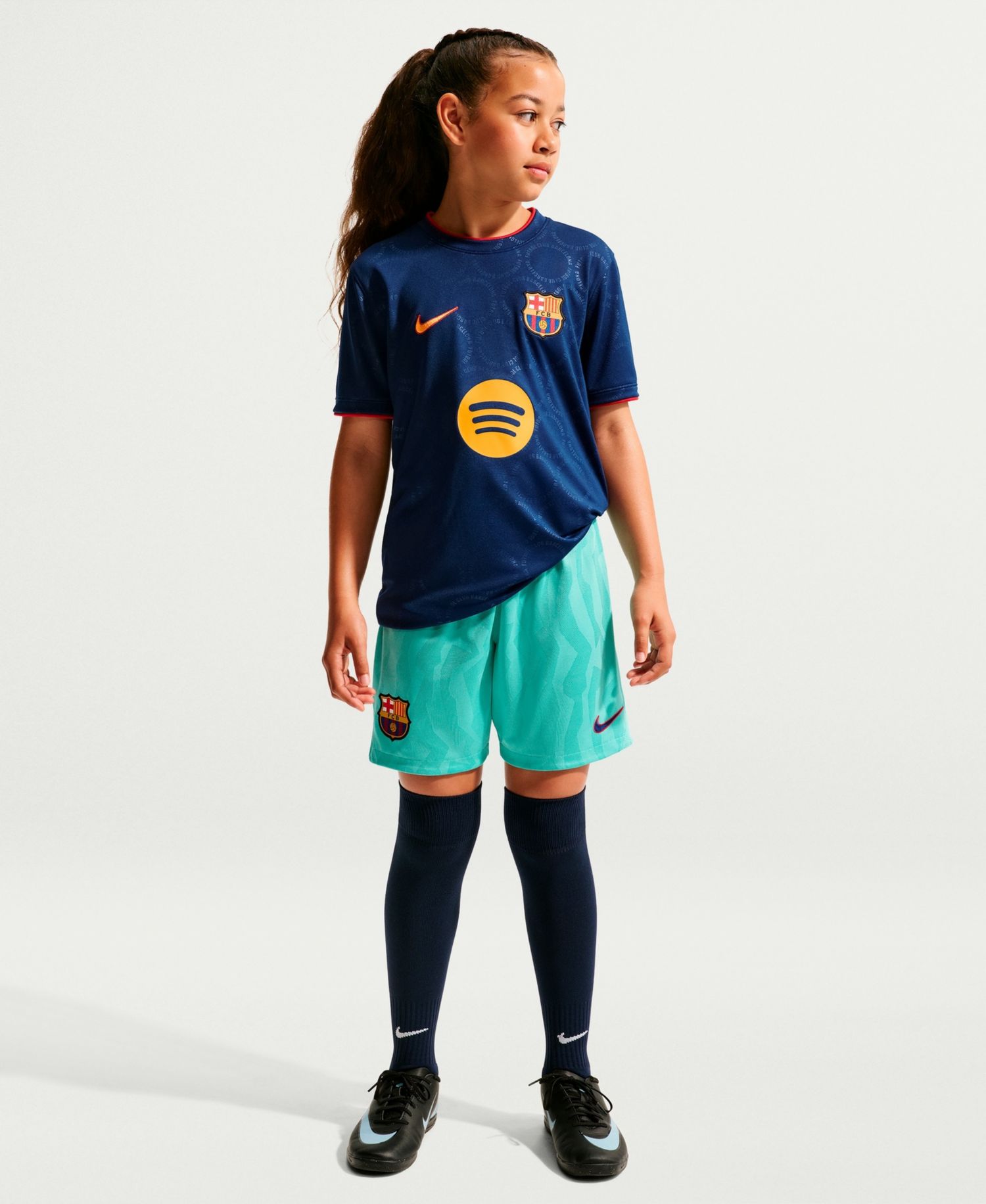 Big Boys and Girls Royal Barcelona 2026/27 Dri-FIT Pre-Match Top