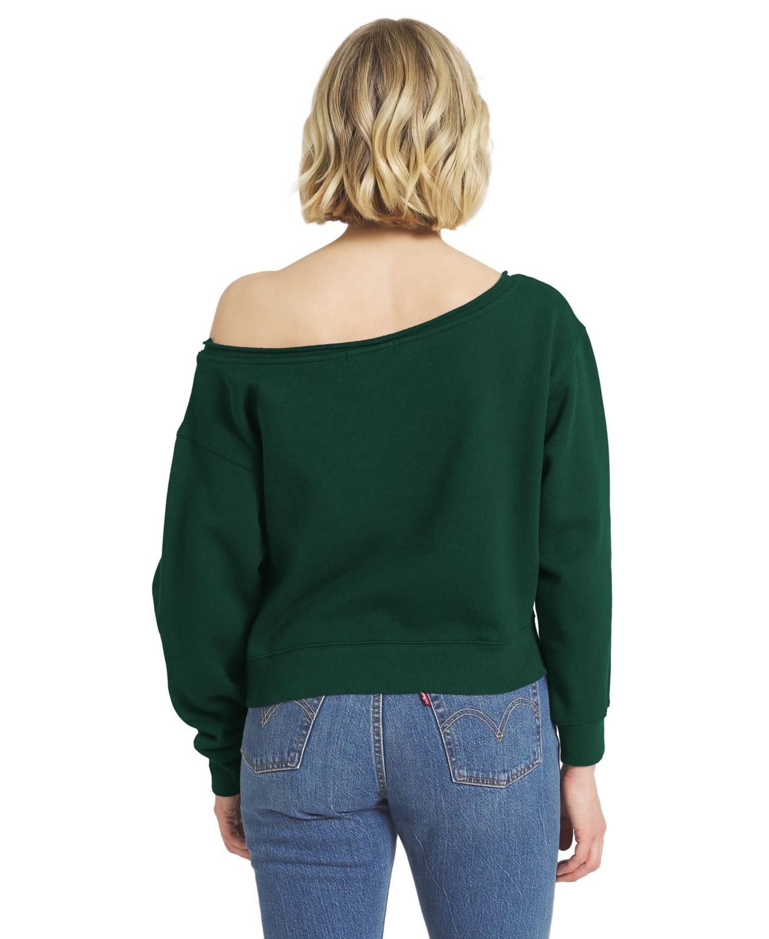 Women's Green Bay Packers Off-the-Shoulder Sweatshirt