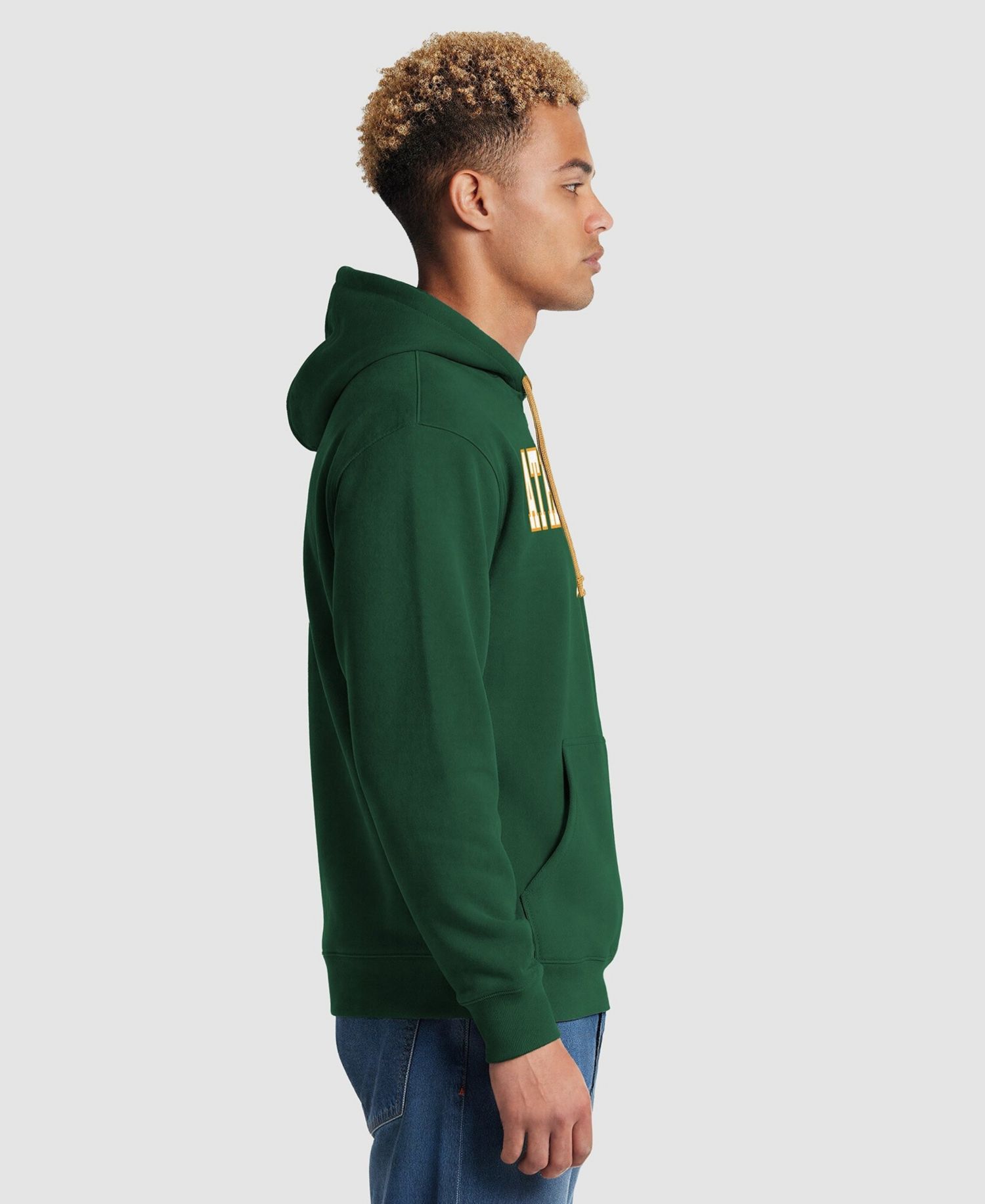 Men's Green Athletics Fleece Hoodie