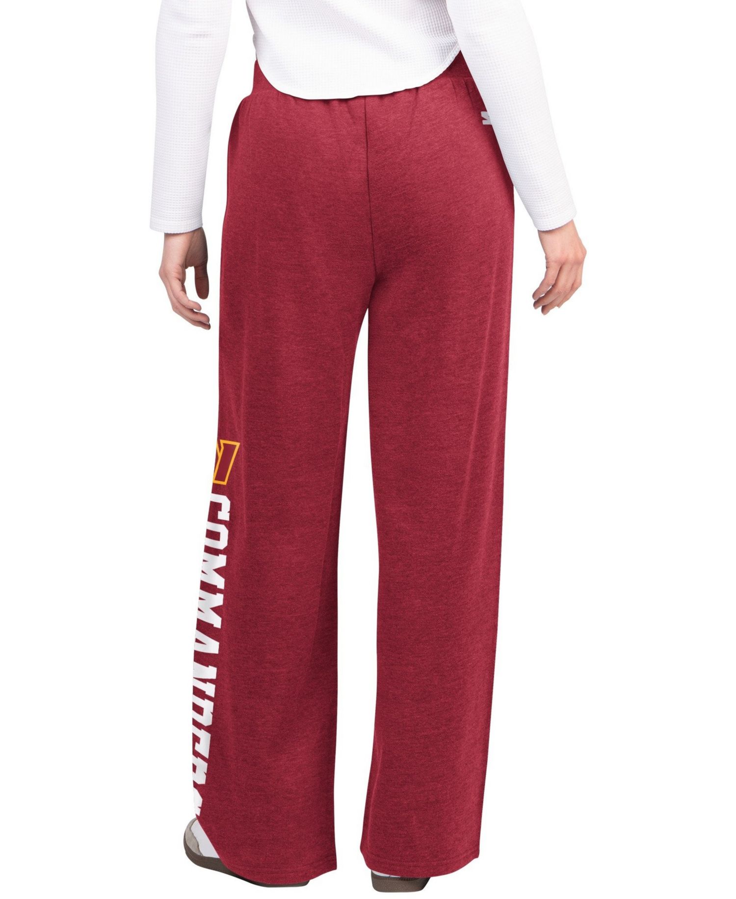 Women's Burgundy Washington Commanders Field Wide Leg Sweatpants