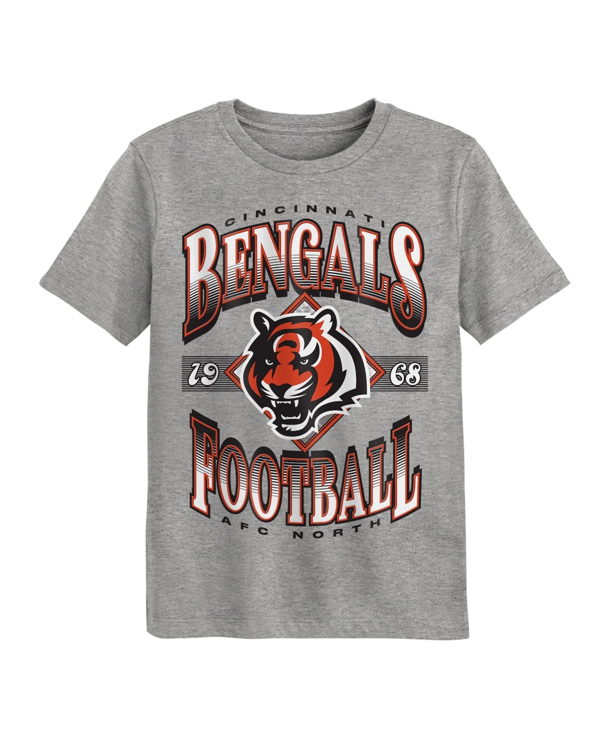 Outerstuff Preschool Dark Heather Gray Cincinnati Bengals Of Days Past T-Shirt