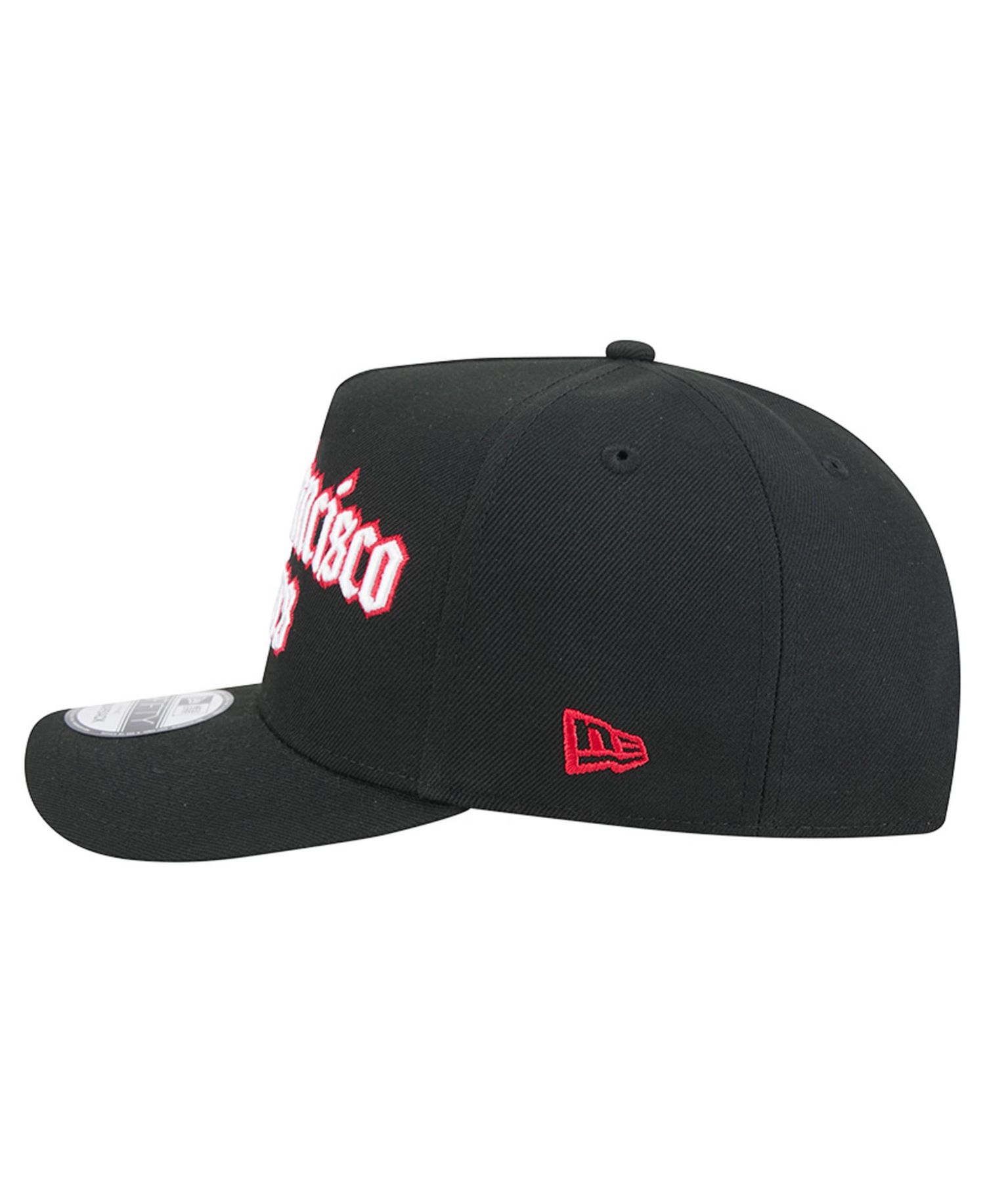 Men's Black San Francisco 49ers Proud A-Frame 9FIFTY Snapback Hat