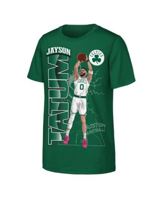 Big Boys and Girls Jayson Tatum Green Boston Celtics Height T-Shirt