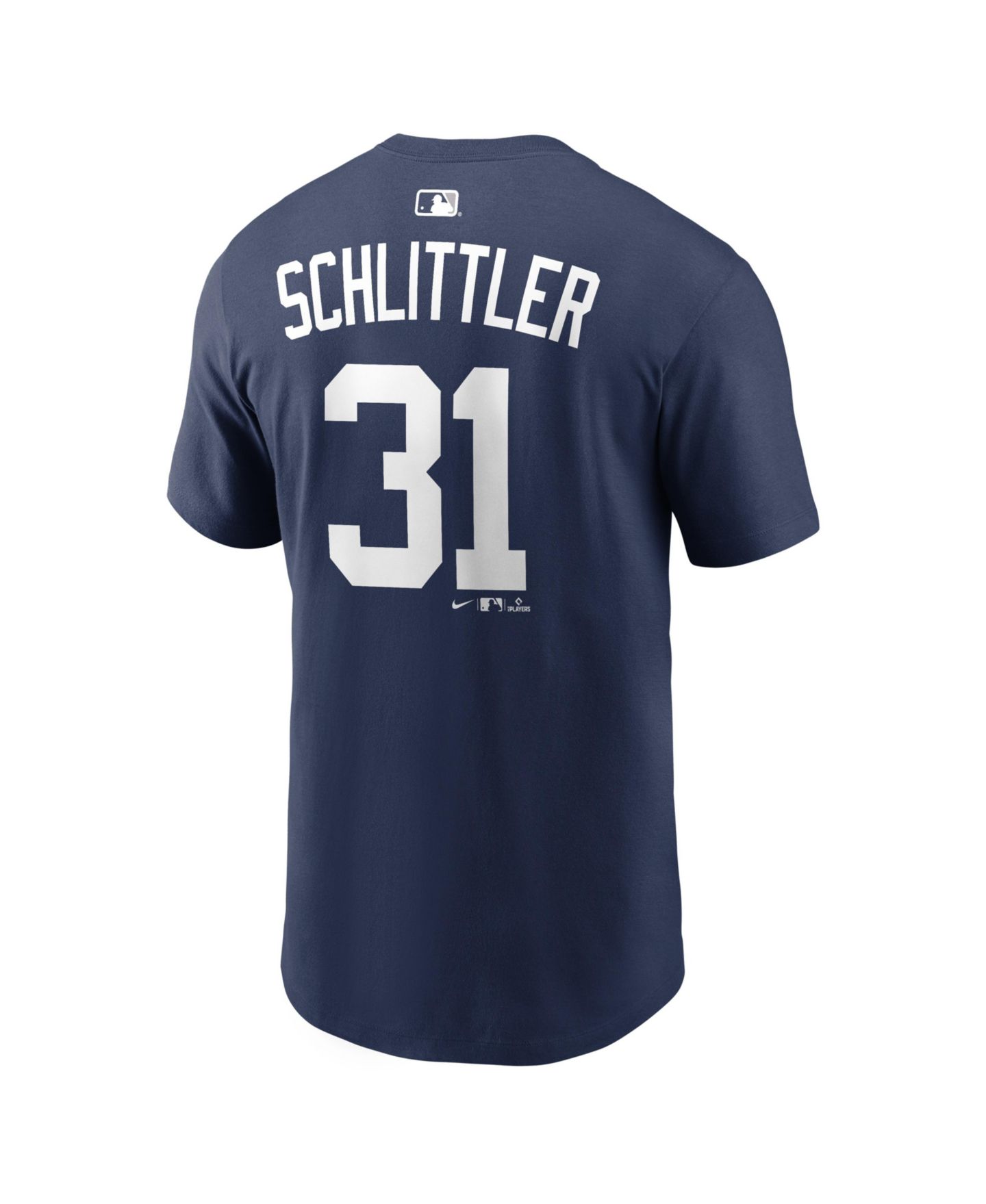 Мужская футболка Nike Cam Schlittler Navy New York Yankees Name & Number — фото 5