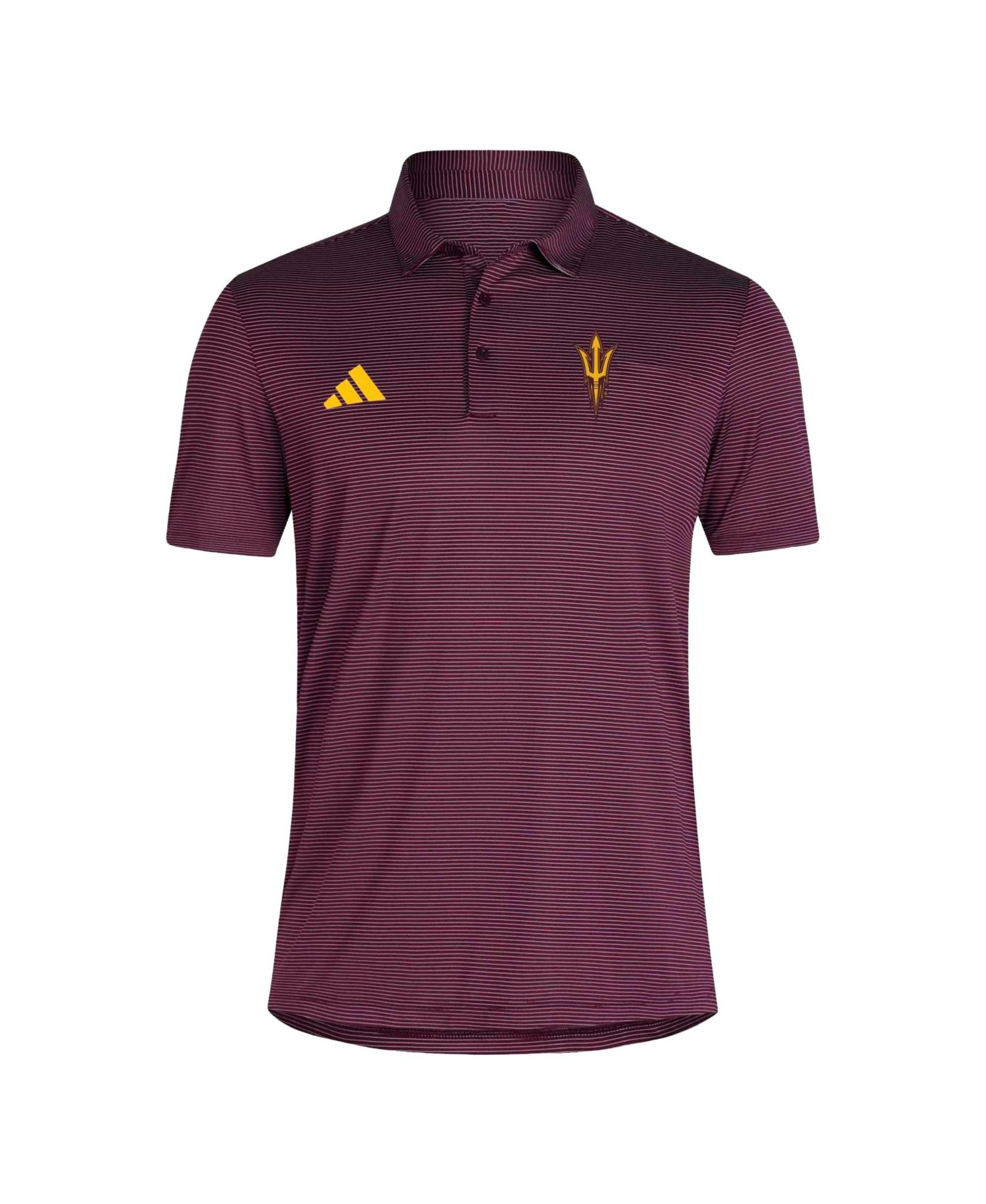 Men's Maroon Arizona State Sun Devils Ultimate 365 Stripe Polo Shirt
