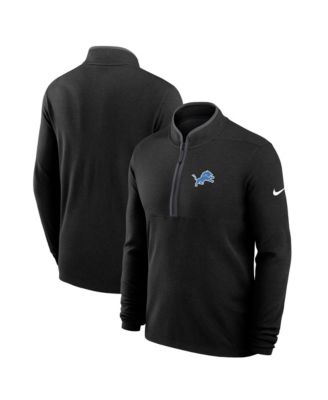 Men's Black Detroit Lions Primetime&nbsp;Victory Dri-FIT Half-Zip Pullover
