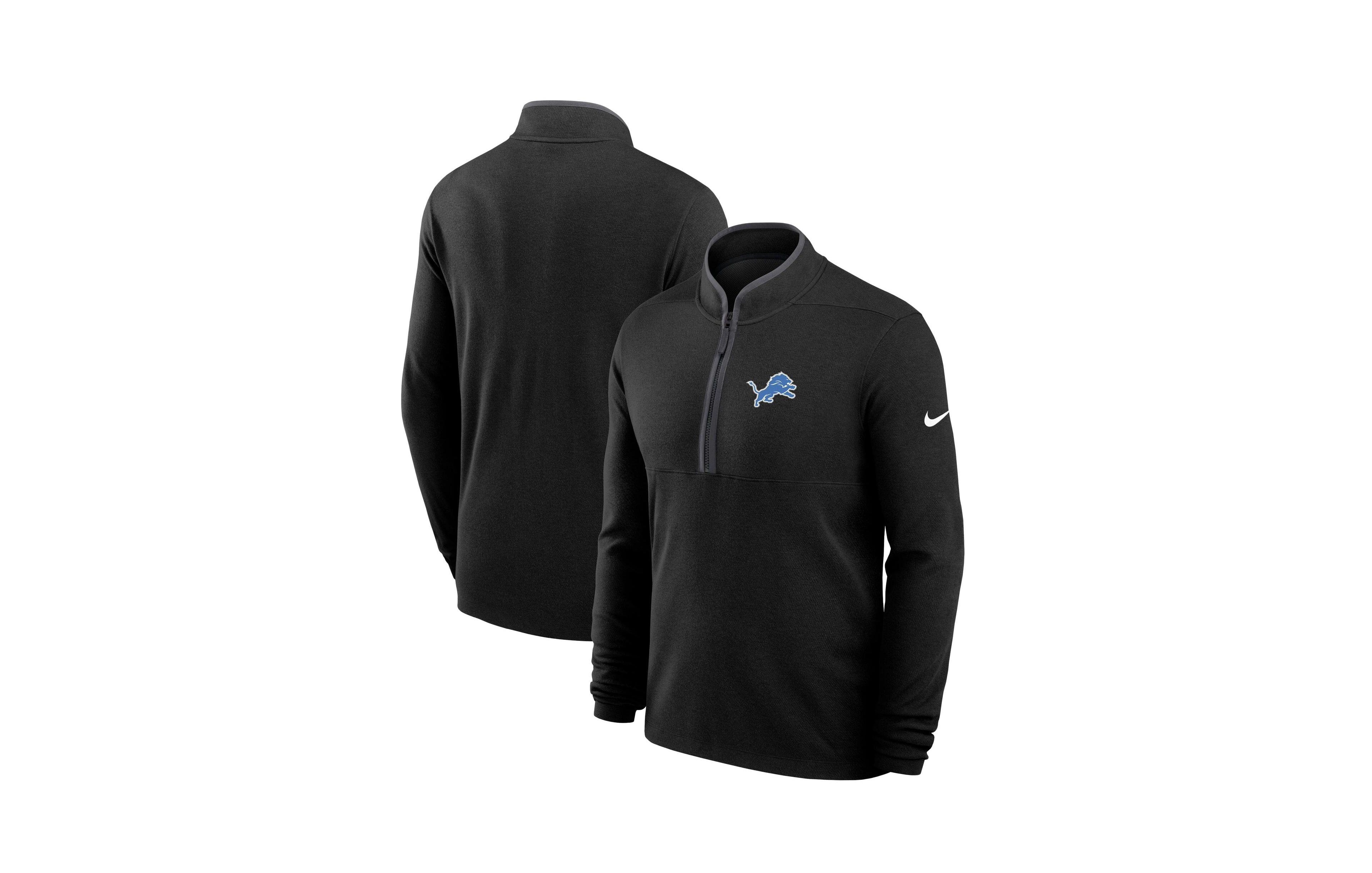 Nike Men's Detroit Lions Primetime Victory Half-Zip Pullover