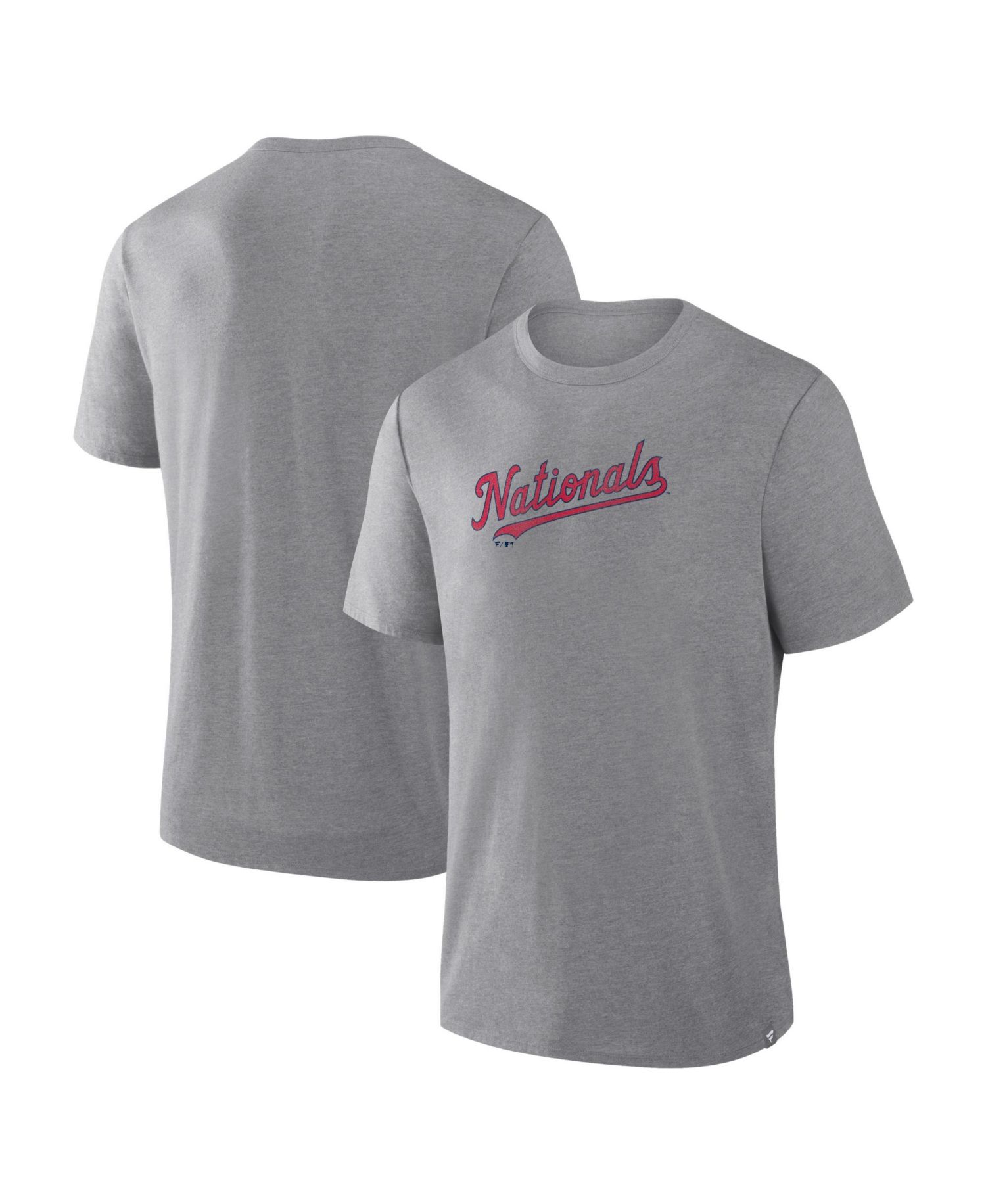 Men's Heather Gray Washington Nationals Play Tribute Tri-Blend T-Shirt