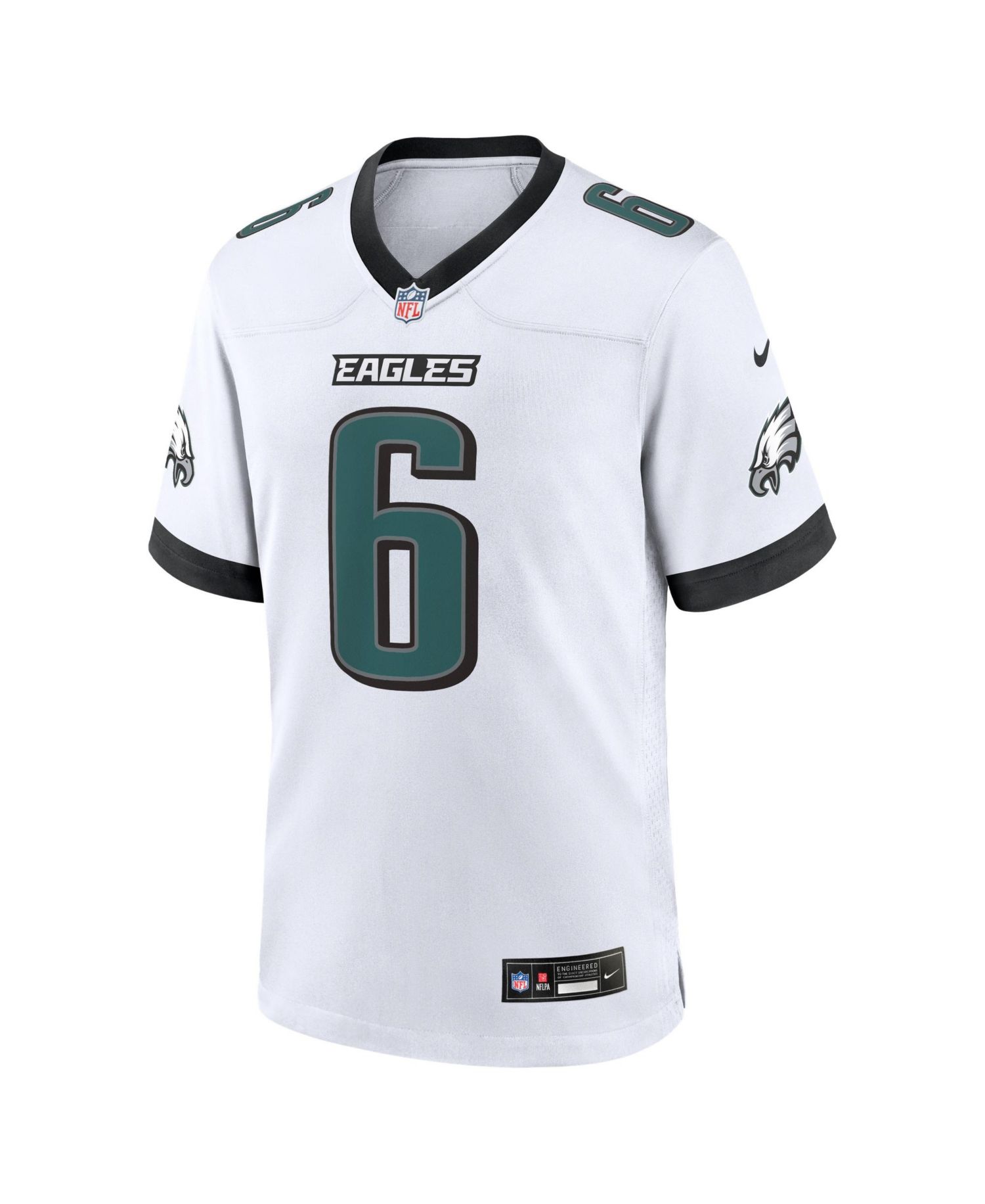 Men's DeVonta Smith White Philadelphia Eagles Game Jersey