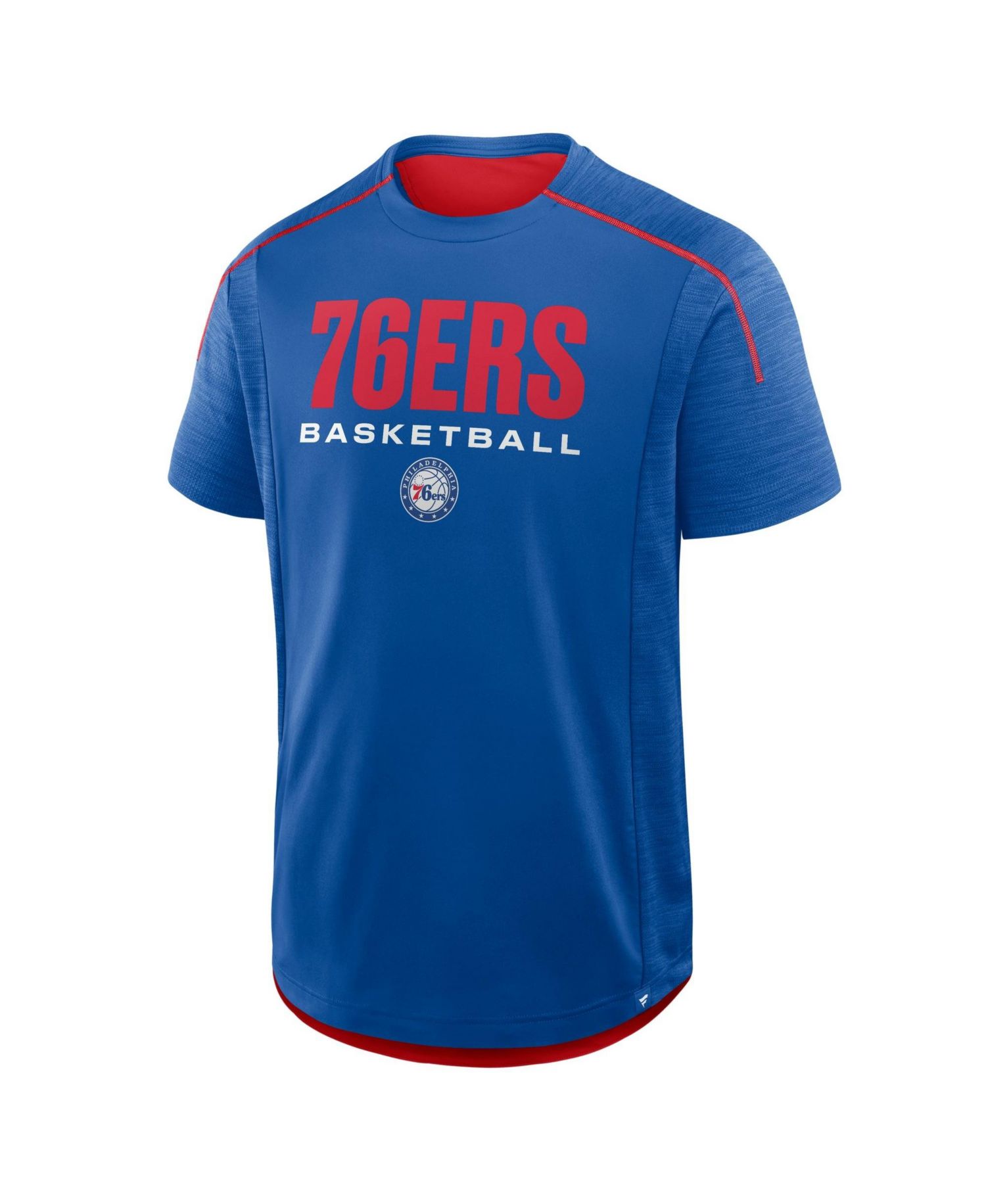 Men's Royal Philadelphia 76ers Inbound Pass Play Practice T-Shirt