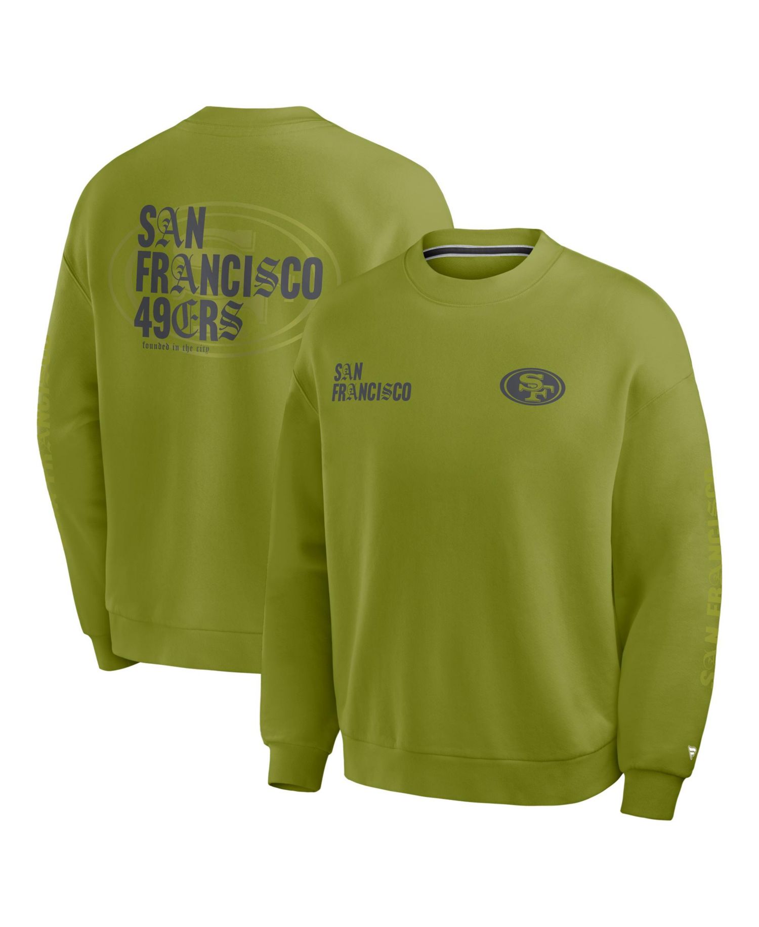 Men's Green San Francisco 49ers Oversized Type Play Multi Sweatshirt