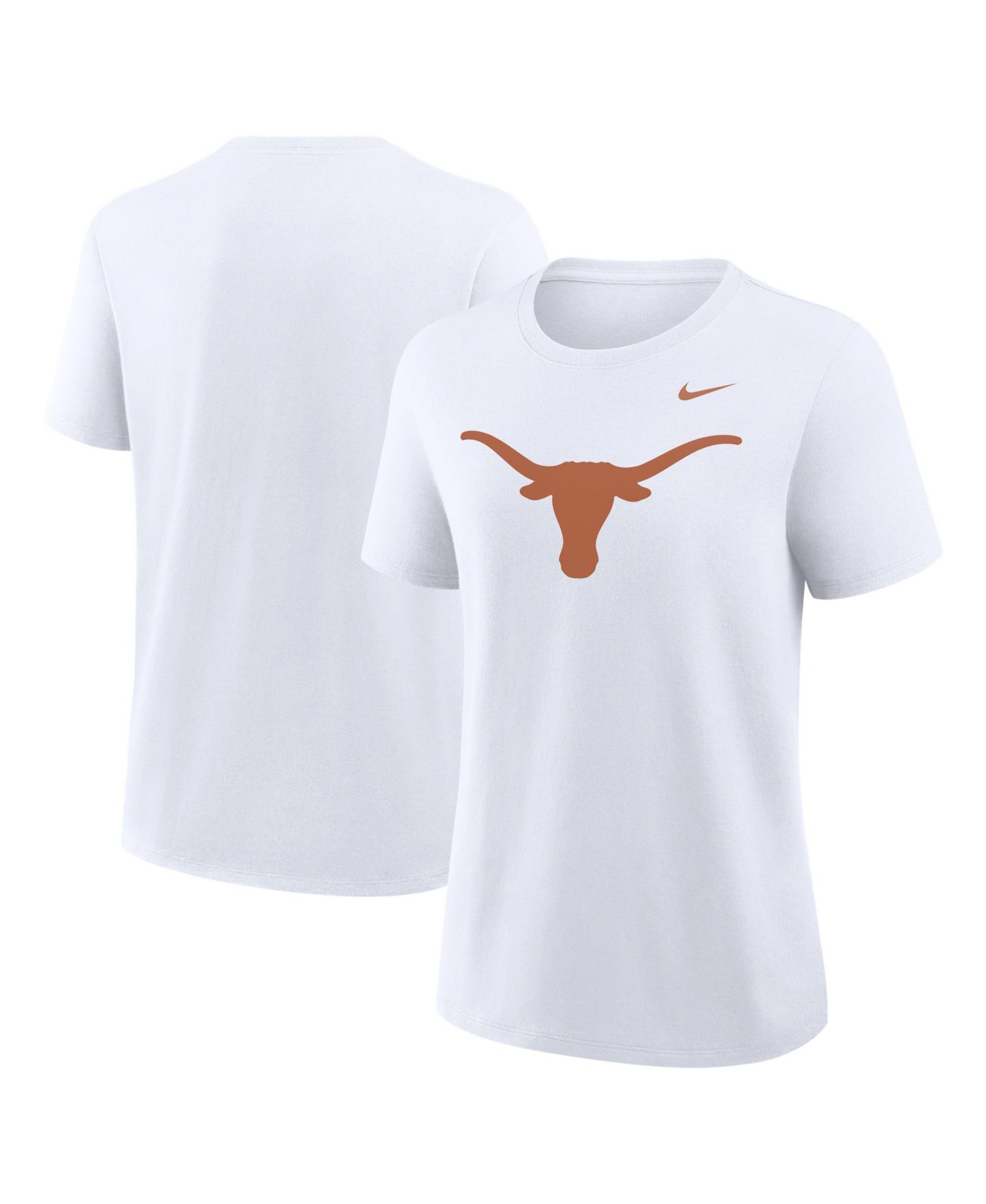 Women's White Texas Longhorns Primary Logo T-Shirt