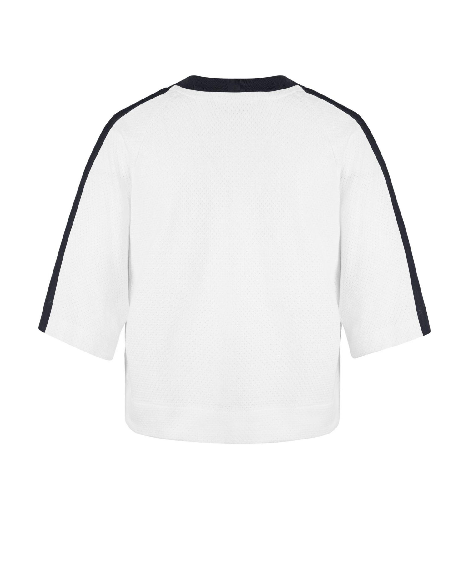 Women's White Chicago Bears Big Overarch Drop Needle Raglan V-Neck T-Shirt