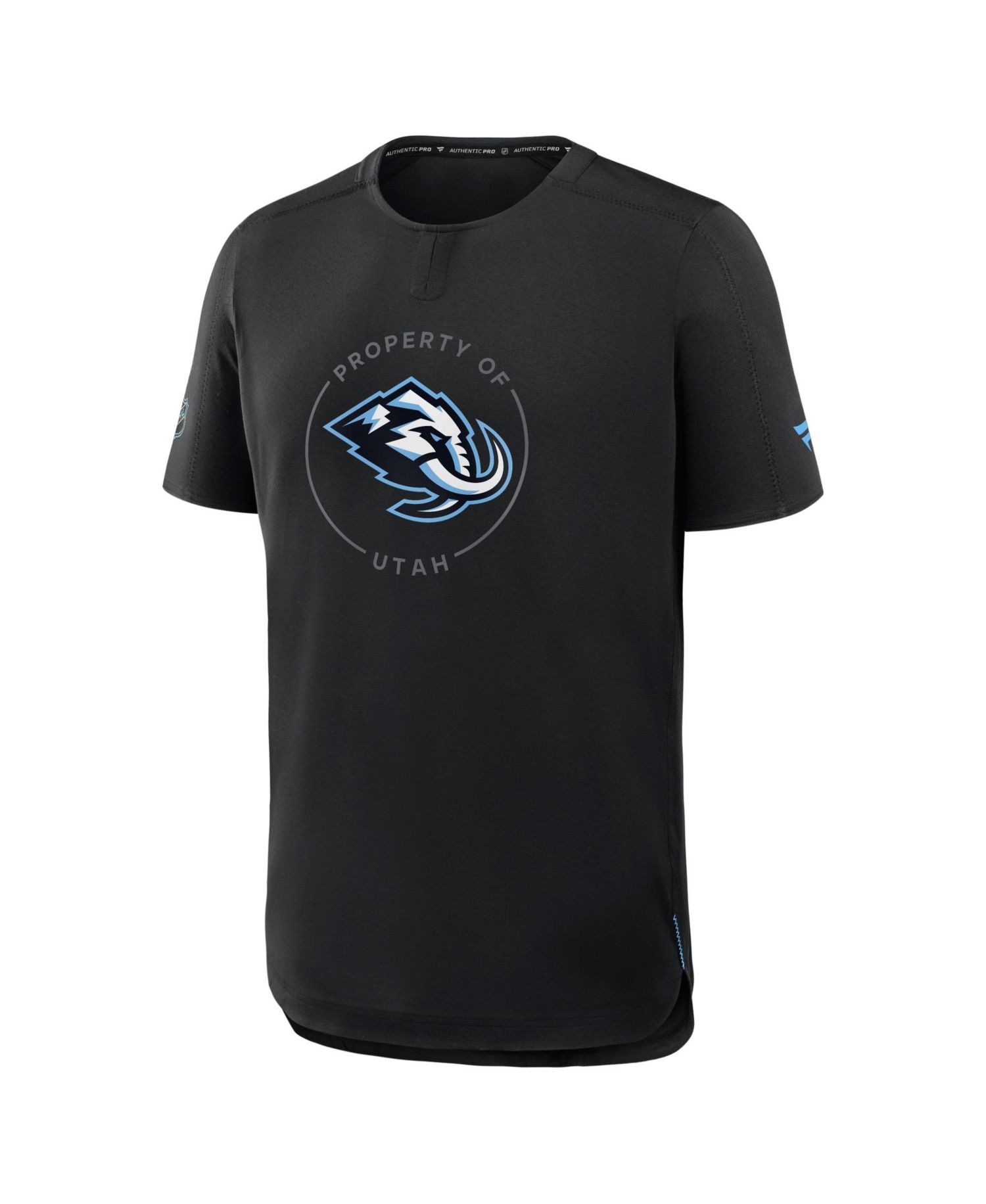 Men's Black Utah Mammoth Authentic Pro Train Performance T-Shirt
