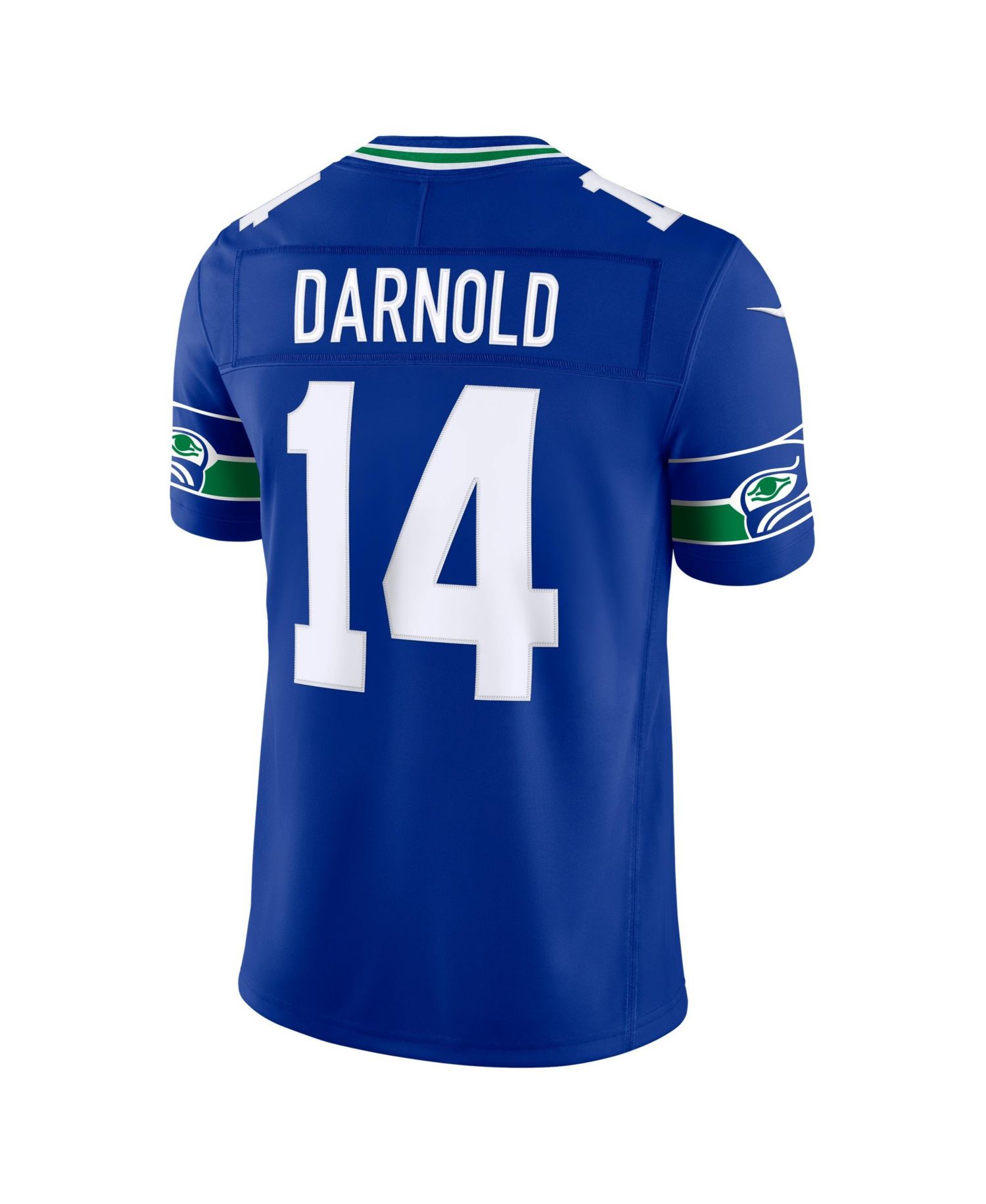 Men's Sam Darnold Royal Seattle Seahawks Alternate Vapor F.U.S.E. Stitched Limited Jersey