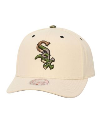 Men's and Women's Cream Chicago White Sox Camo Logo Pro Crown Snapback Hat