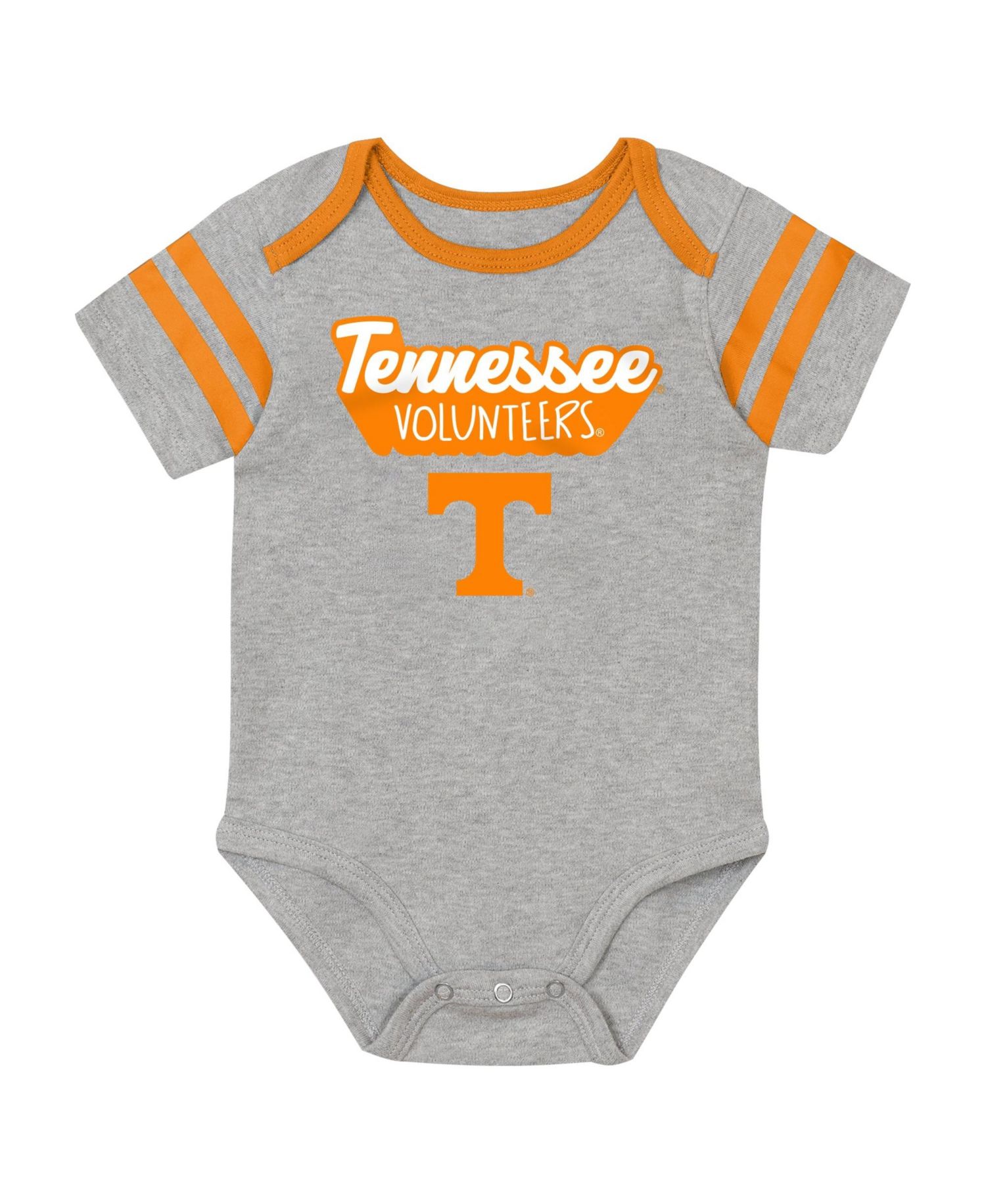 Baby Boys and Girls Orange Tennessee Volunteers Star Player Three-Piece Bodysuit Set