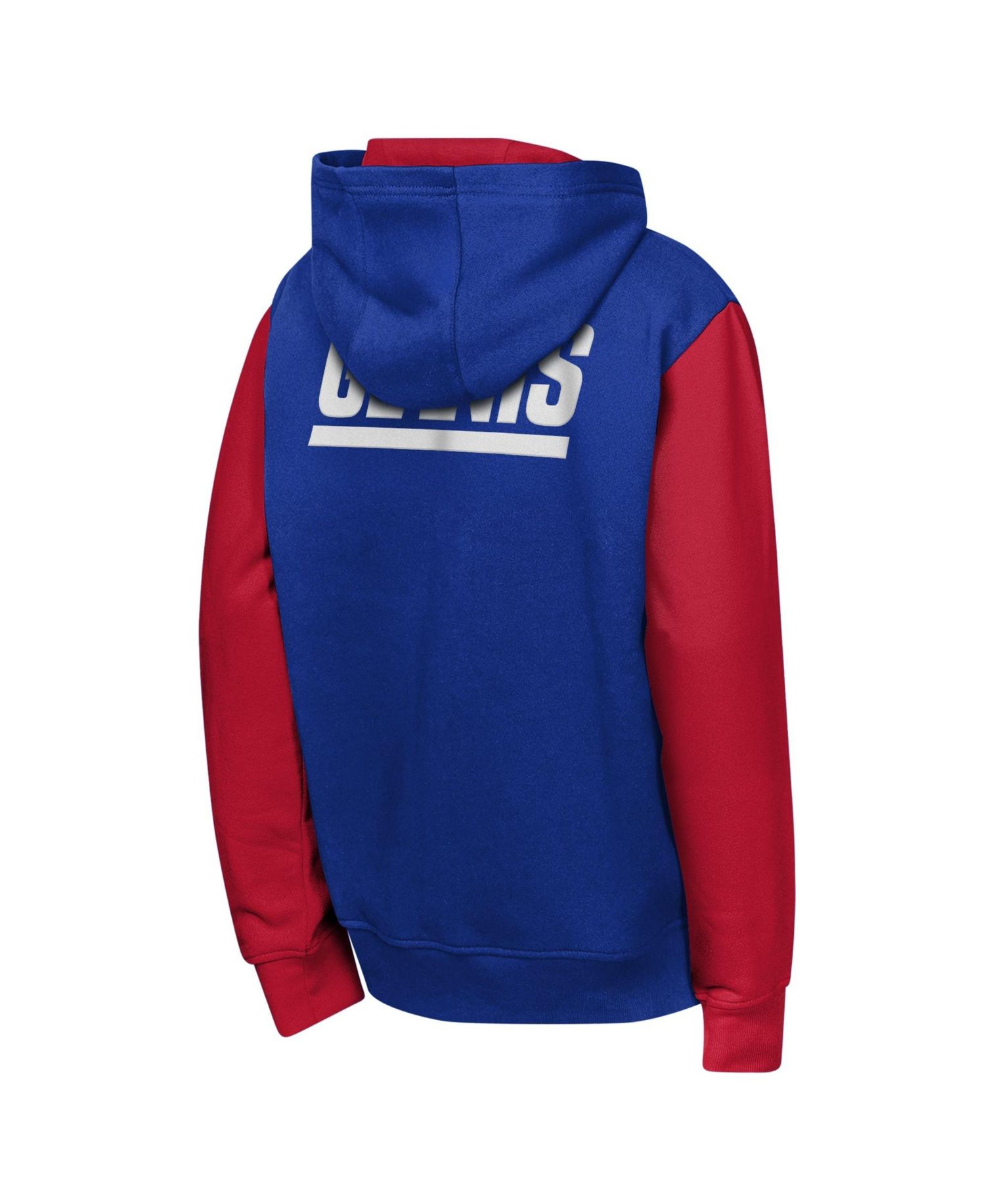 Big Boys and Girls Royal New York Giants Stadium Color block Full-Zip Hoodie