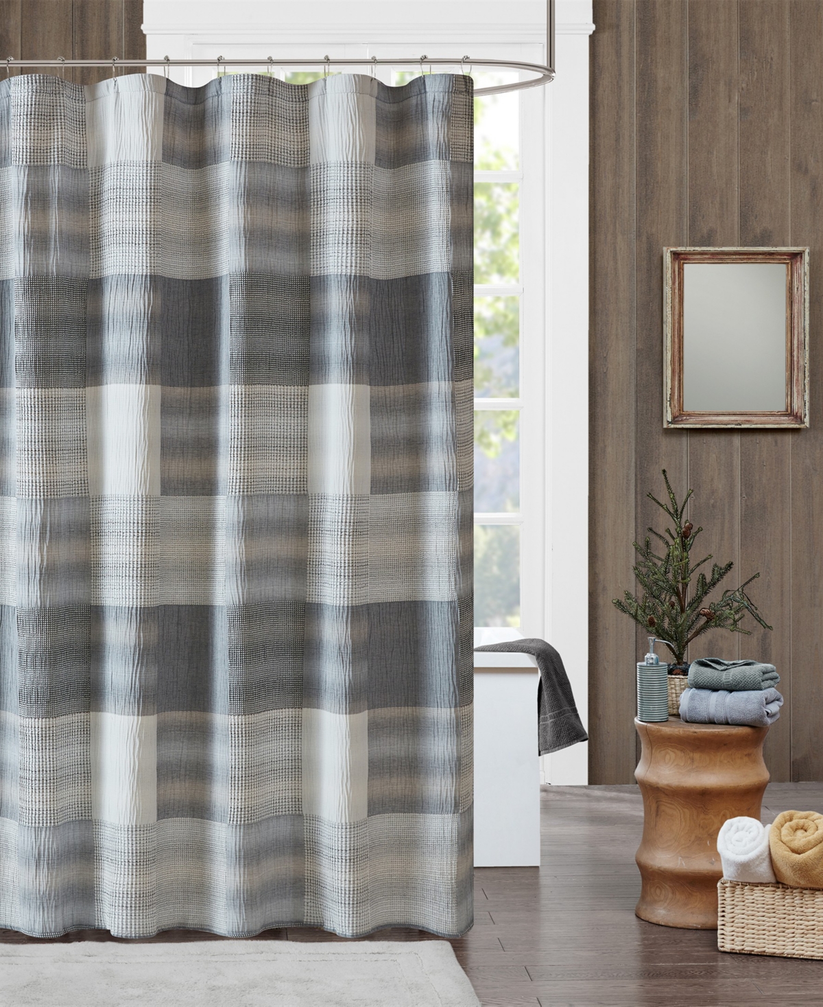 Woolrich Trista Patchwork Shower Curtain, 72" x