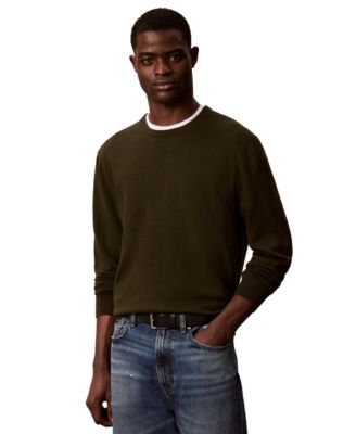 Men's Lightweight Merino Wool Crewneck Sweater