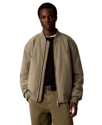 Men's Classic-Fit Twill Bomber Jacket