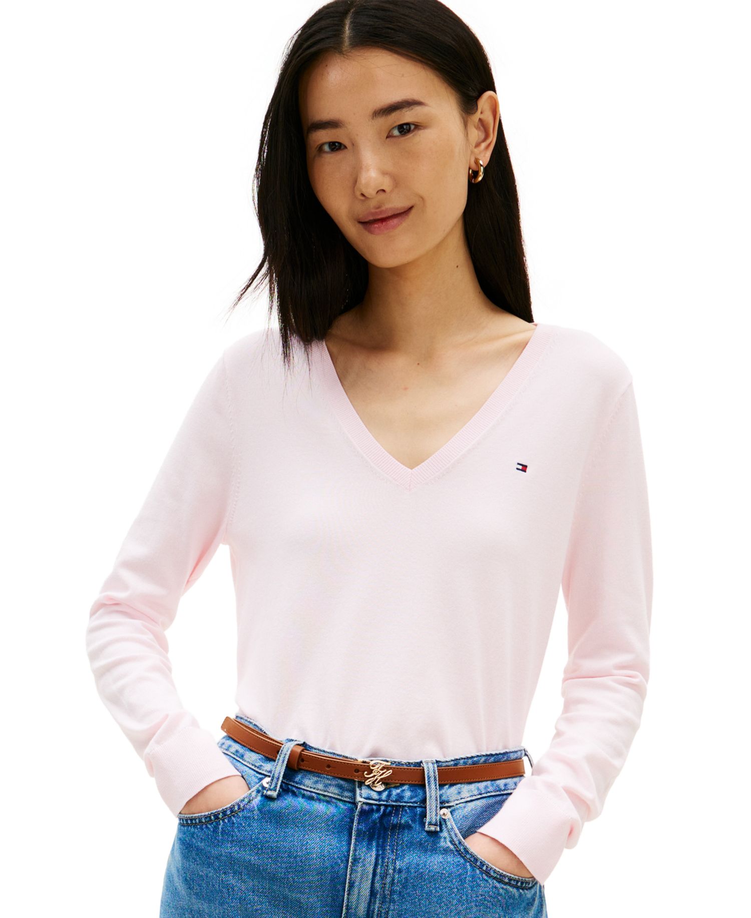 Women's V-Neck Knit Sweater