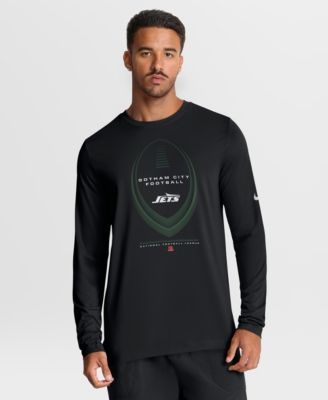 Men's Black New York Jets Legend Icon Dri-FIT Long Sleeve T-Shirt