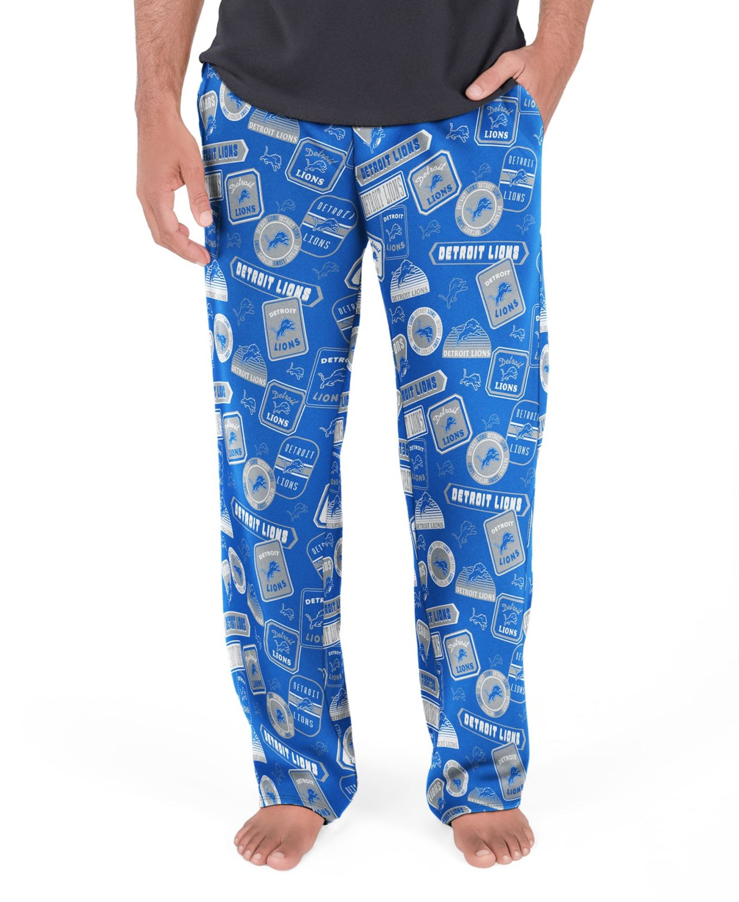 Men's Blue Detroit Lions Grady Sleep Pants