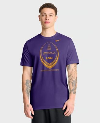 Men's Purple LSU Tigers Primetime Legend Football Icon Dri-FIT T-Shirt