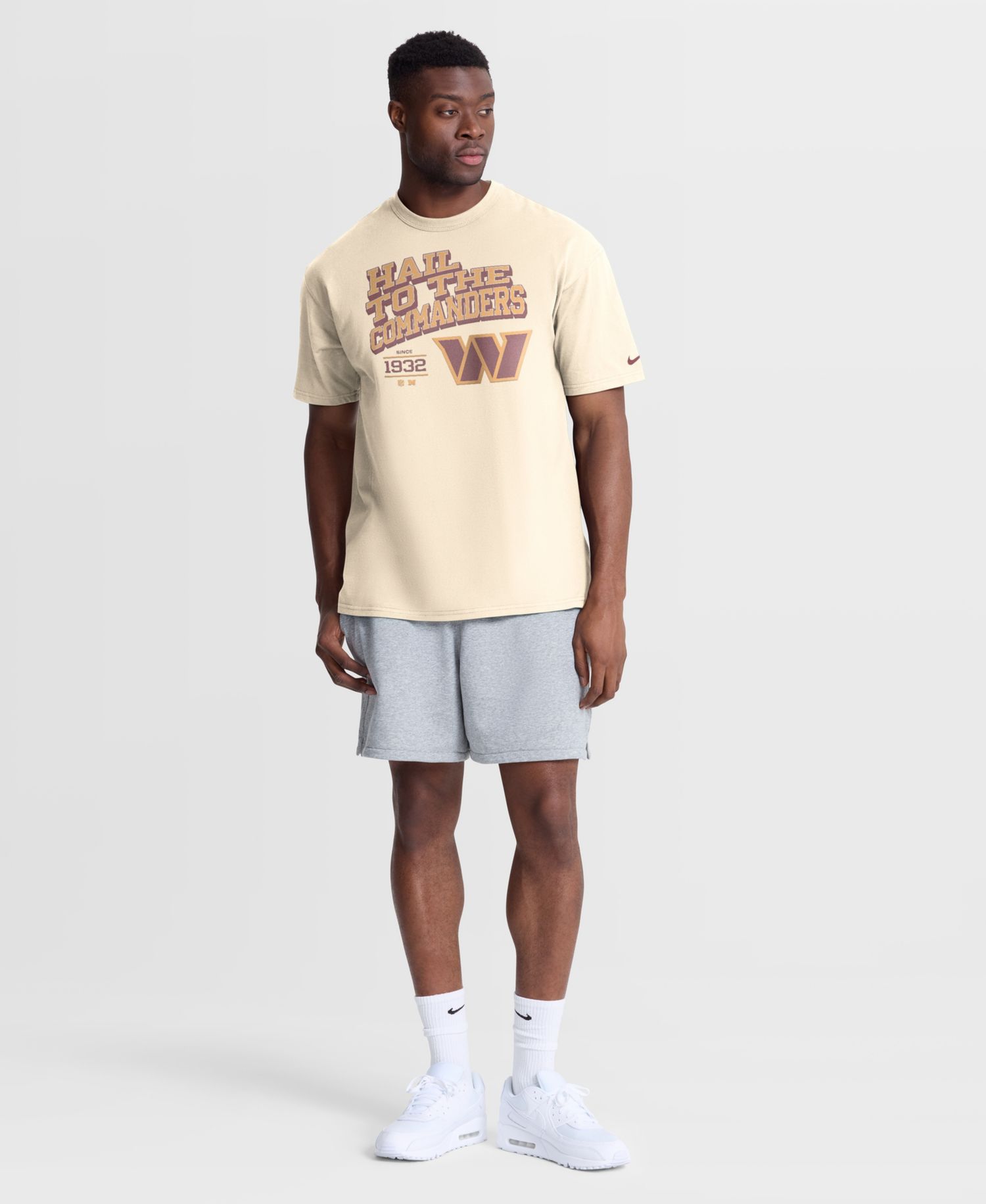 Men's Natural Washington Commanders Vintage Mod Blown Away Max90 T-Shirt