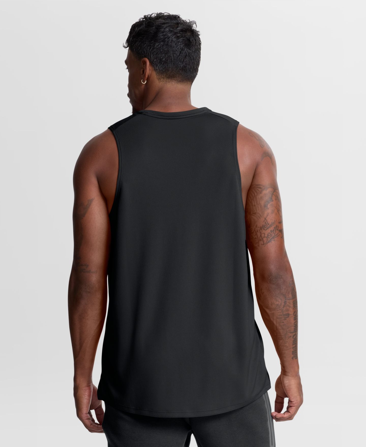 Мужской топ Nike Black New Orleans Saints Kickoff Miler Dri-FIT Tank — фото 3