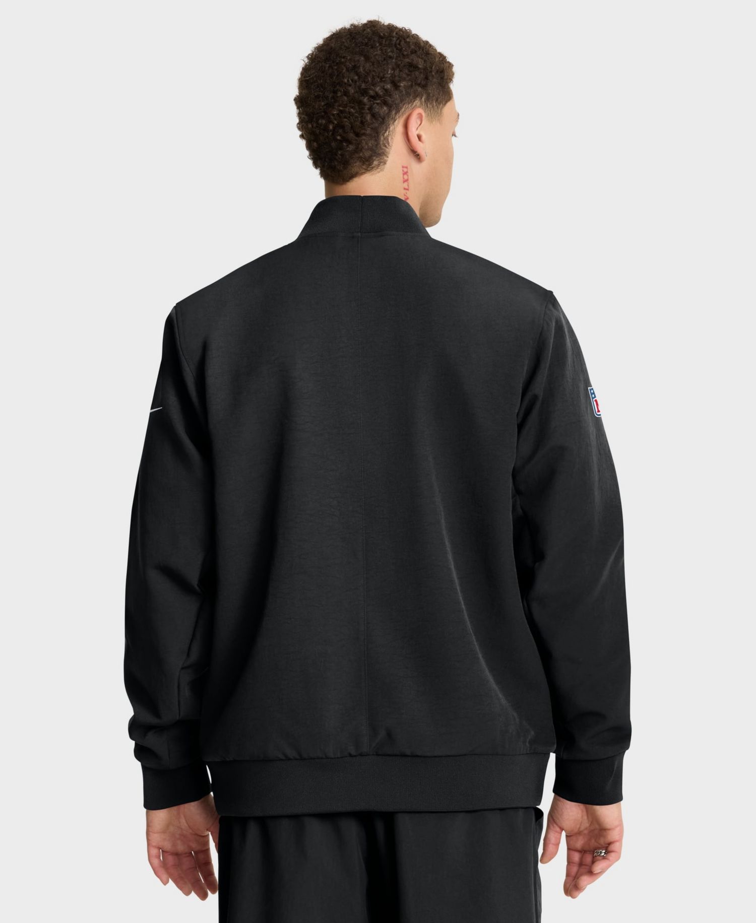 Men's Black Washington Commanders Sideline Powerful Blocking Full-Zip Dri-FIT Bomber Jacket