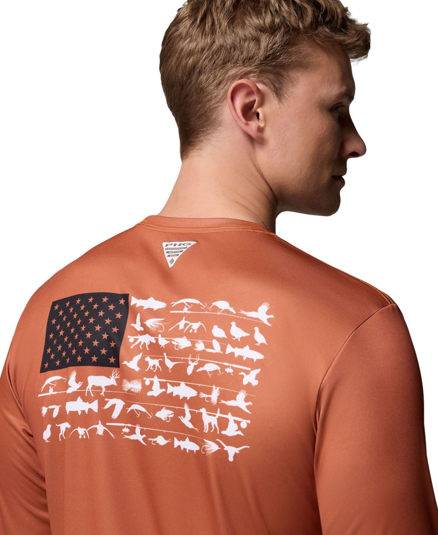 Men's Texas Orange Texas Longhorns PHG Terminal Shot 3-Hit Long Sleeve T-Shirt