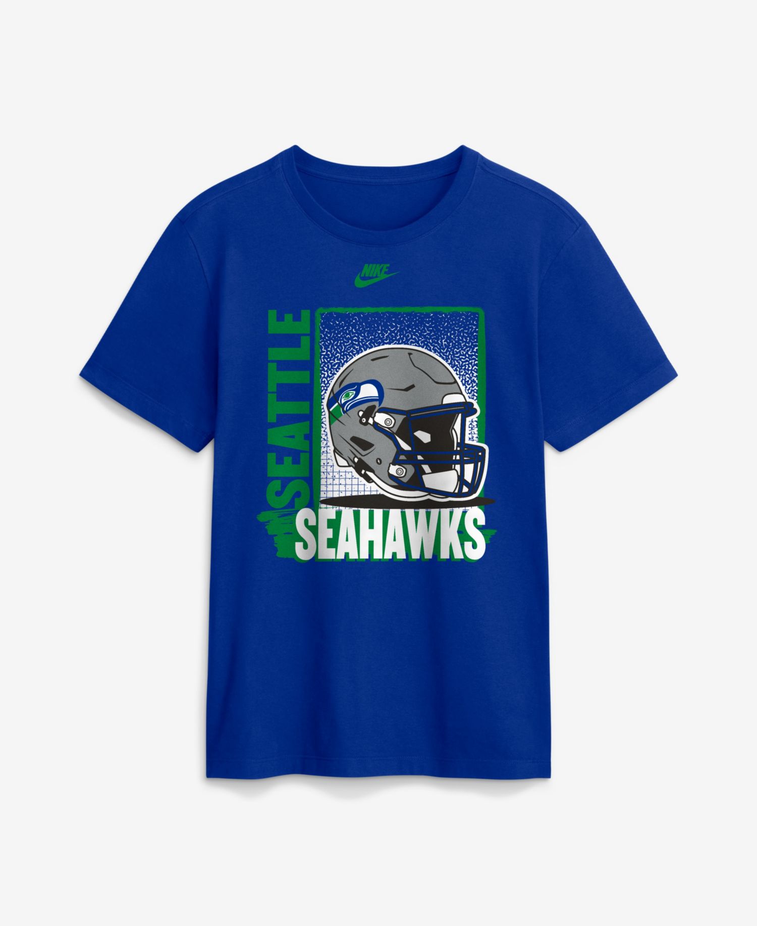 Men's Royal Seattle Seahawks Vintage Power Game Club T-Shirt