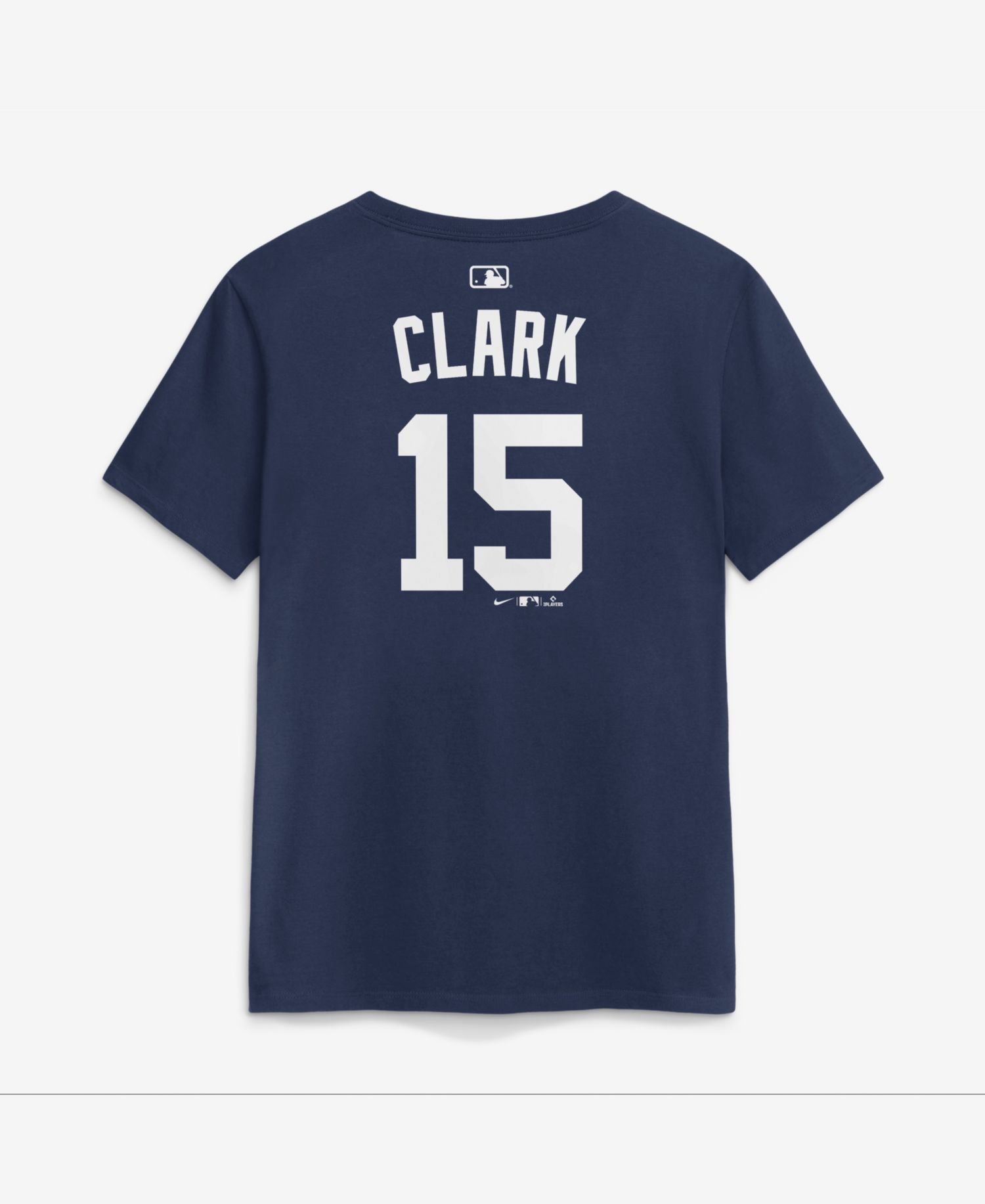 Women's Max Clark Navy Detroit Tigers Name Number T-Shirt