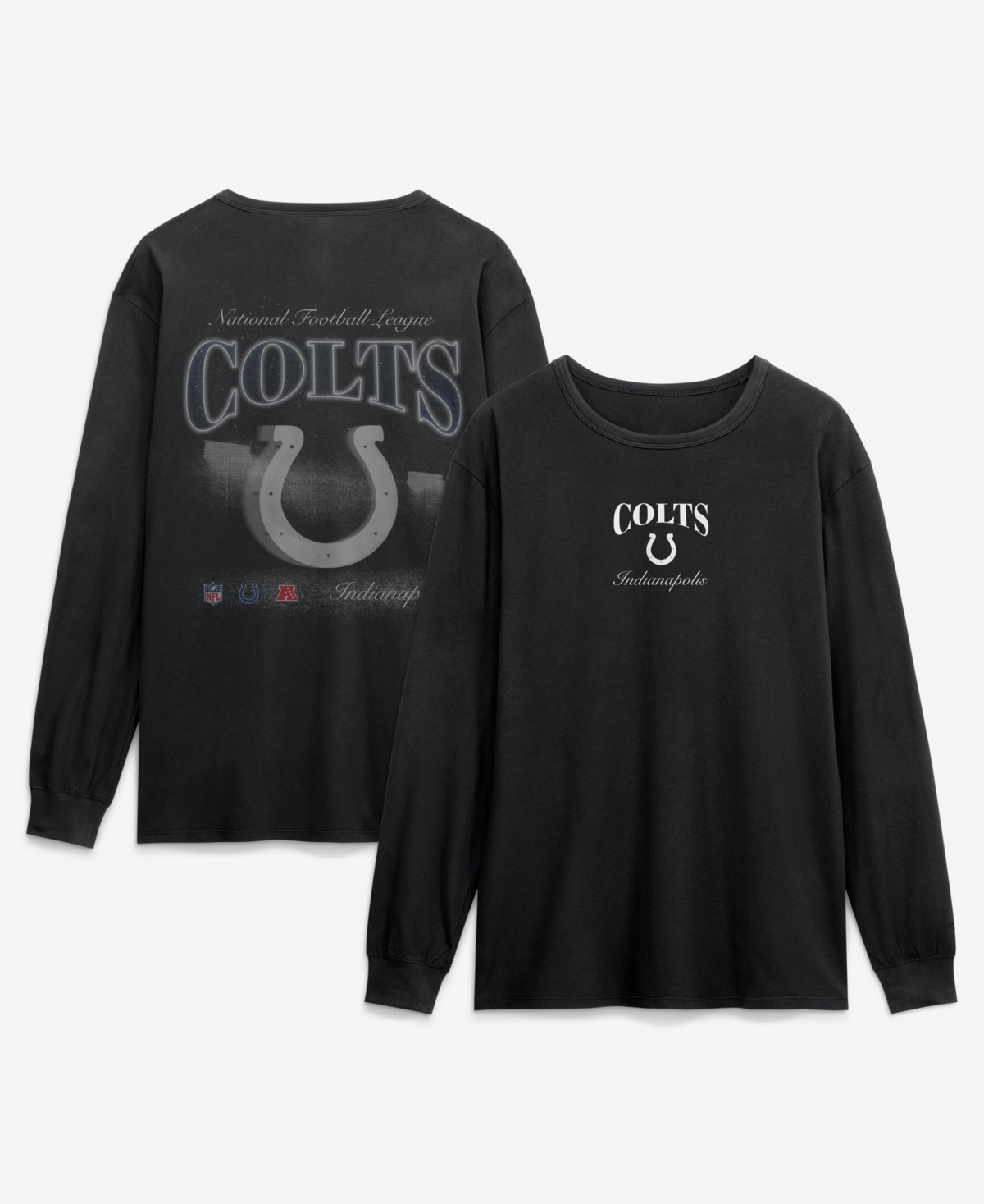 Fanatics Men's Black Indianapolis Colts Midnight Falls Long Sleeve T-Shirt
