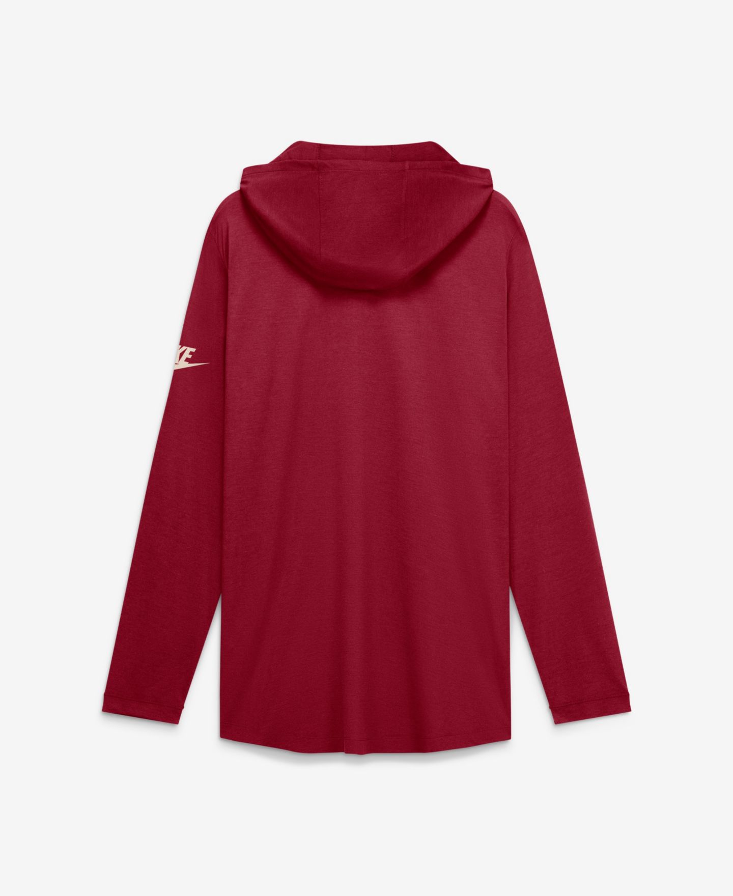 Мужская футболка Nike Cardinal USC Trojans Legacy Arch Tri-Blend Long Sleeve Hooded — фото 2