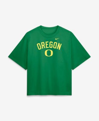 Women's  Green Oregon Ducks Arch Logo Boxy T-Shirt